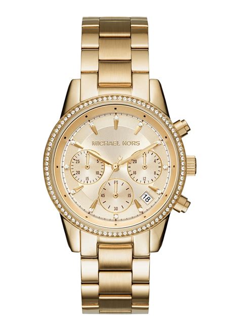 gouden horloge dames michael kors